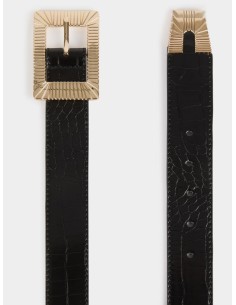 Cinturón negro efecto cocodrilo
