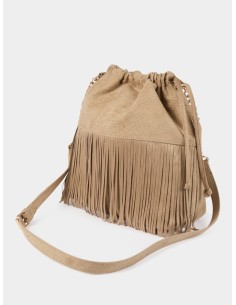 Bolso de ante beige
